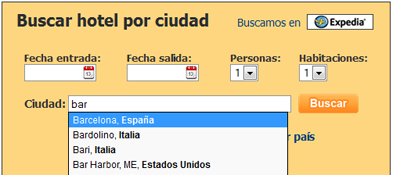 Buscador de hoteles y comparador de precios