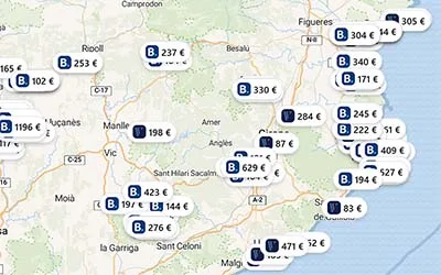 Hoteles chollo en el mapa