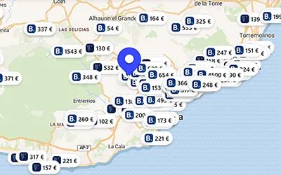 Hoteles chollo en el mapa
