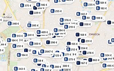 Hoteles chollo en el mapa