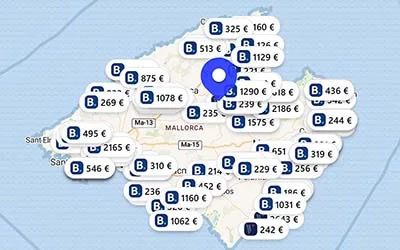 Hoteles chollo en el mapa