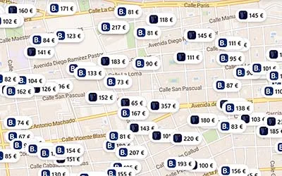 Hoteles chollo en el mapa