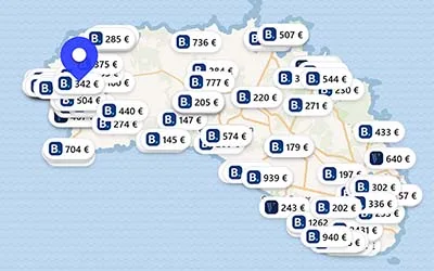 Hoteles chollo en el mapa