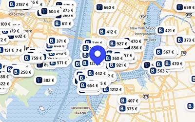Hoteles chollo en el mapa