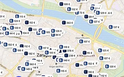 Hoteles chollo en el mapa
