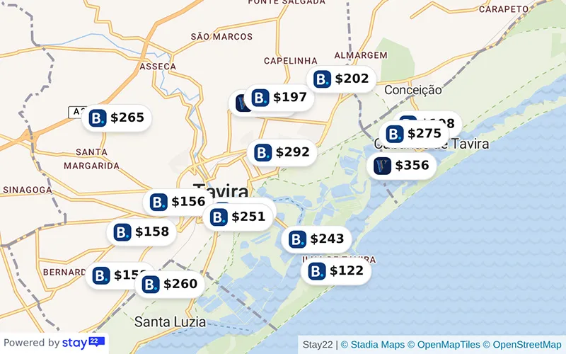 Hoteles chollo en el mapa